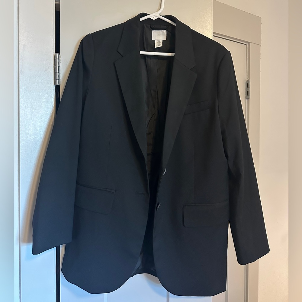 H&M Black Oversized Blazer